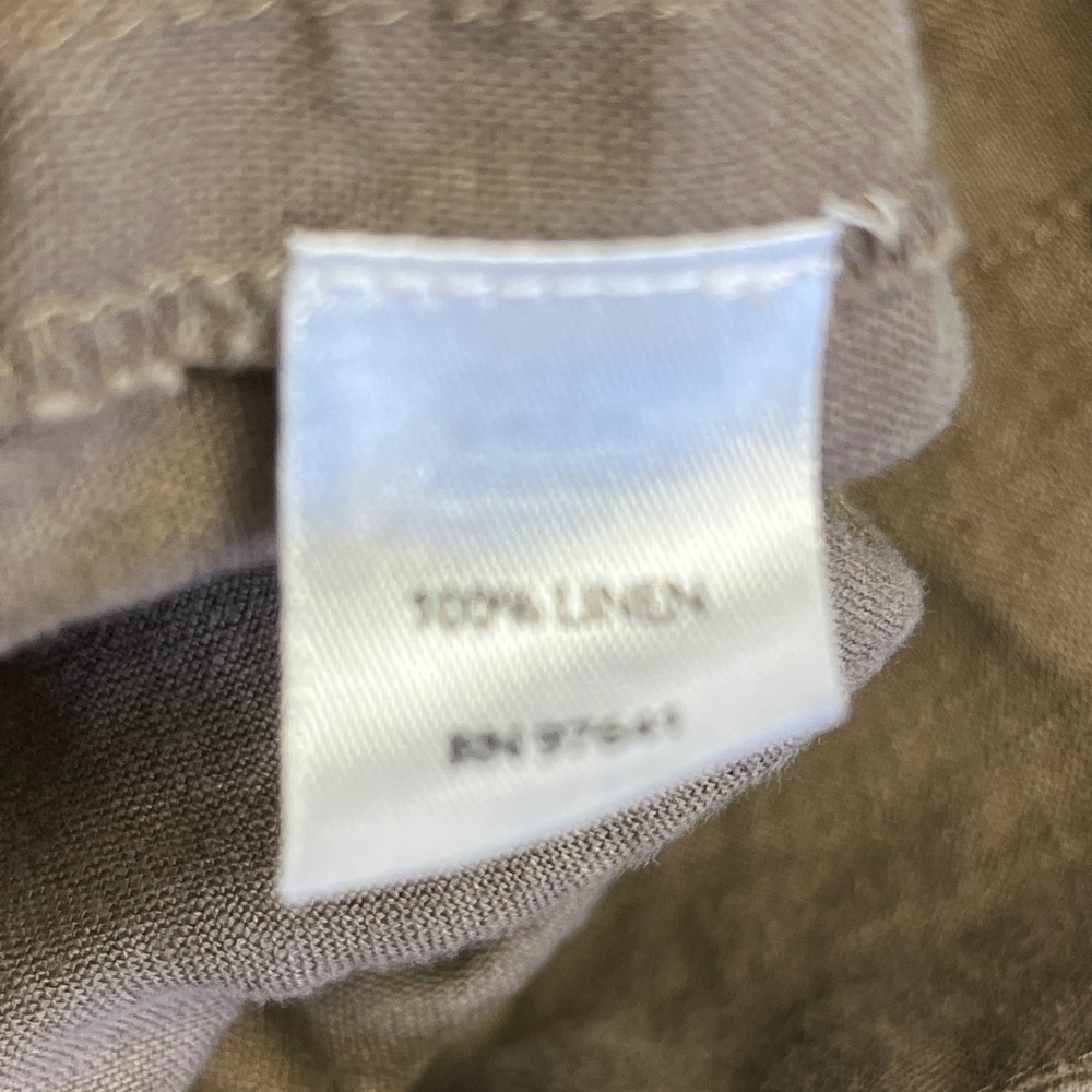 J.JILL‎ Love Linen Brown Dress M Shift Sleeveless Pockets Lagenlook Boho Travel - Picture 11 of 14